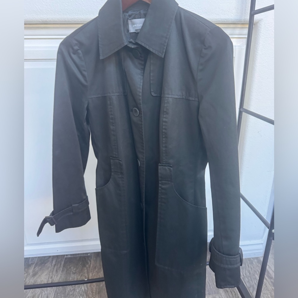 Anne Taylor Black Trenchcoat